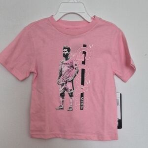 Messi Collection G.O.A.T. Candy Pink Toddler's T-shirt Size 3T
